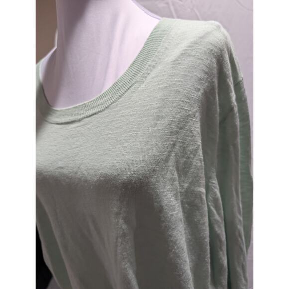 J. Crew Sweater Women's Size XXL Green Crewneck Pullover 2XL Shirt Tunic Top - Picture 2 of 13